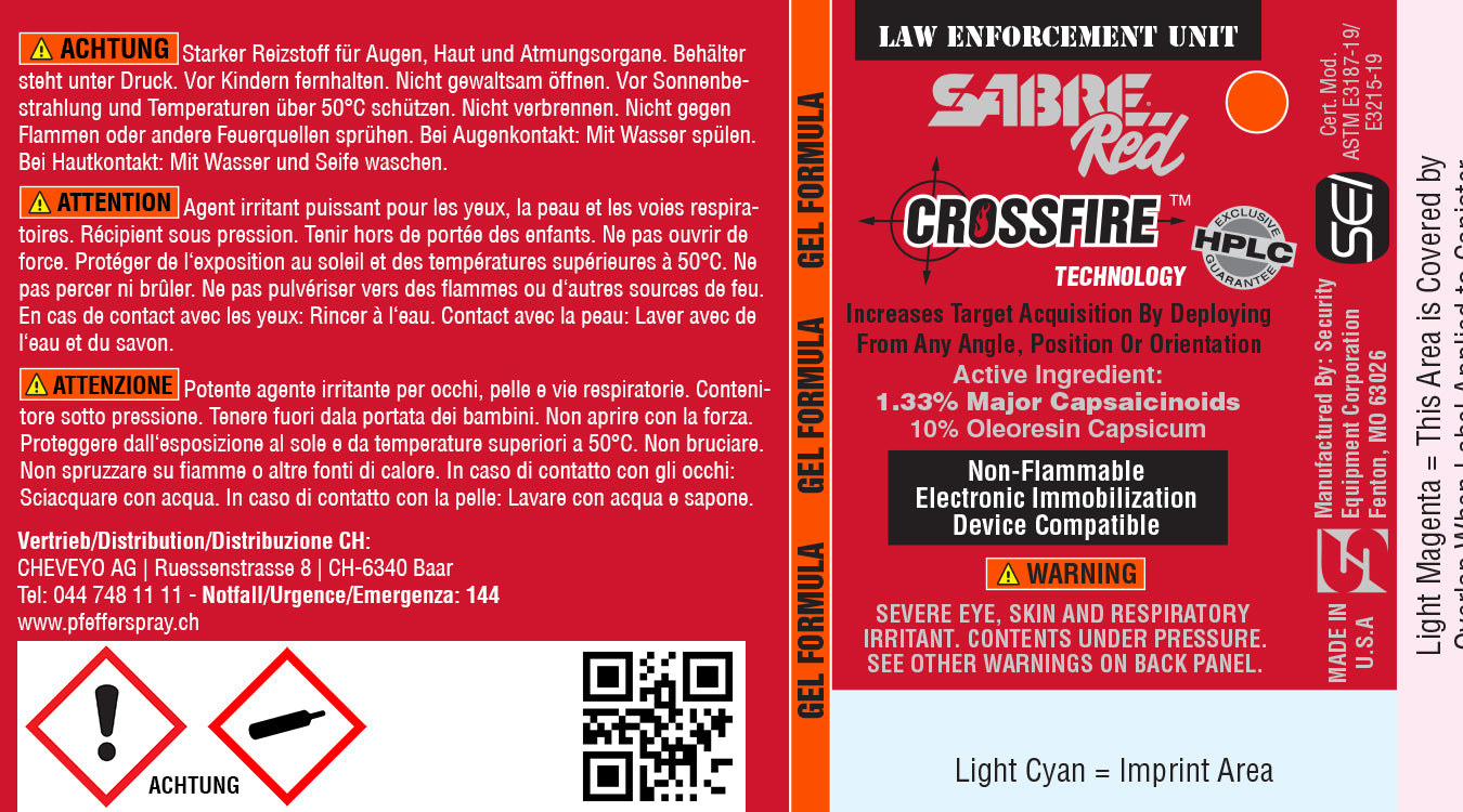 Pfefferspray MK-3 CROSSFIRE GEL, Strahl, 45ml