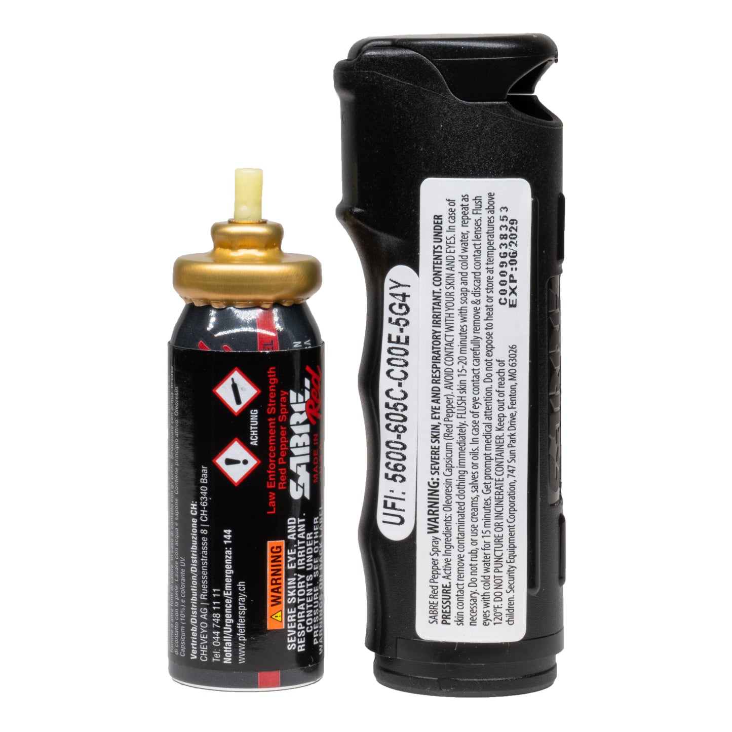 Pfefferspray F15 PEPPER GEL, black, 15ml