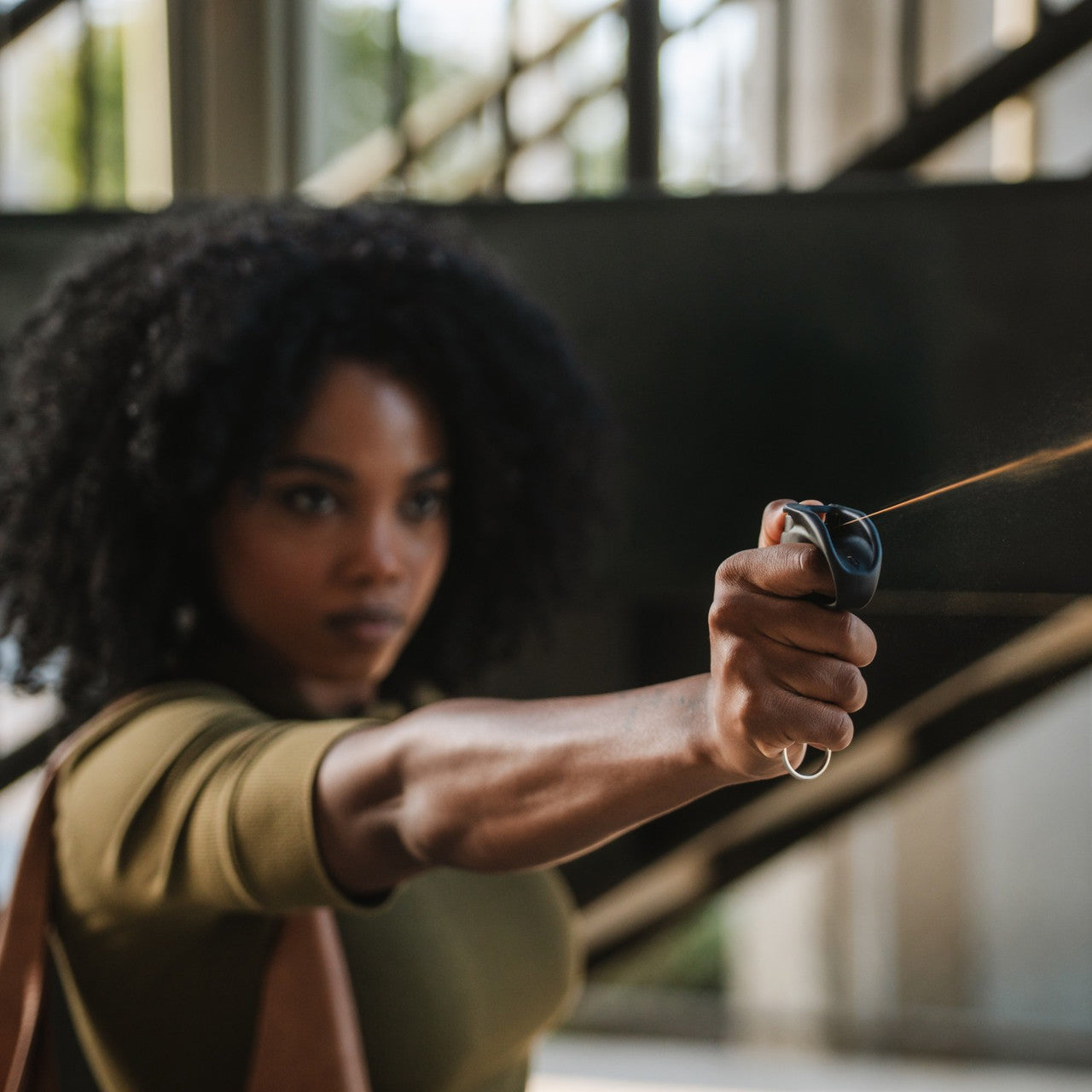 Pfefferspray m. Haltegriff & Übungsspray